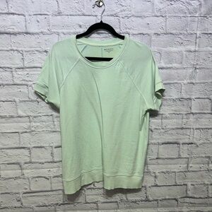 Athleta Minty Short Sleeve Sweatshirt